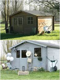 Un Nouveau Regard Avant Apres D Une Cabane De Jardin Avec Les Peintures Relooking Cabane Jardin Cabane De Jardin Bois Jardins