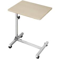 Amazonsmile Coavas C Side Table With Lockable Wheels 3 Height Adjustable Over Bed Table Multi Purpose Portable Rolling Des In 2020 Rolling Desk Bed Table Tray Table