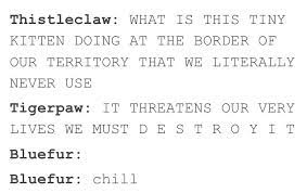 Warrior Cats Tag On Tumblr Warrior Cats Funny Warrior Cats Quotes Warrior Cats Comics