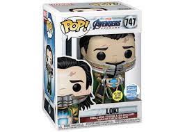 From the series, loki & mobius. Funko Pop Marvel Avengers Endgame Loki Tessaract Glow Funko Shop Exclusive Bobble Head 747