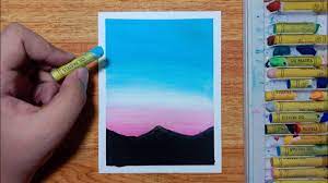 The pastels can be used directly and there is no need for any medium, solutions or a bunch of brushes. Easy And Simple Oil Pastel Drawing For Beginners Step By Step Tutorial Youtube
