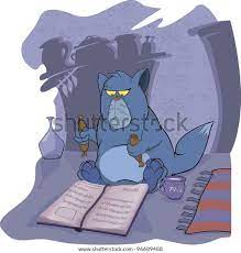 Cat Book Terrible Fairy Tale Cartoon Stock Illustration 96689488 |  Shutterstock