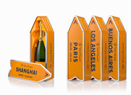 Check Out The Beautiful Packaging For Clicquot Arrow Champagne Brands Veuve Clicquot Champagne Wine Bottle Design