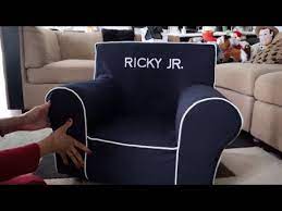 Pottery Barn Kids Anywhere Chair Navy Setup Youtube