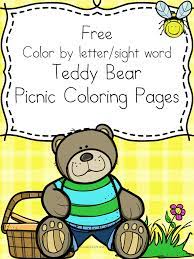 7 x 5 card size is also included. Teddy Bear Picnic Coloring Pages Free And Fun