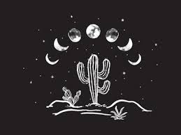 Another Desert Illustration Concept Not Used Moon Art Black Paper Drawing Desert Drawing