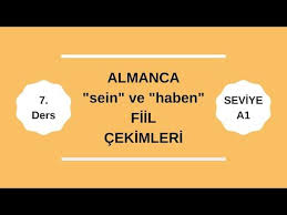 7 Sein Haben Almanca Fiil Cekimi Seviye A1 Youtube Almanca Ogrenme Almanca Ogrenme