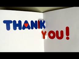 Have the words thank you pop up when you open the card, or personalize the card. Make Your Thank You Card Pop Up Youtube