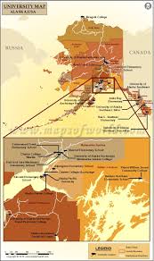 Map Of Universities And Colleges In Alaska Usa Colleges And Universities University University List