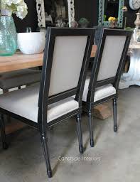 Tyrion Dining Chair Distressed Black With Cream Upholstery Floor Stock Sale Sold Out Cream Upholstery Dining Chairs French Provincial Furniture
