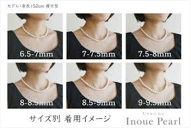 パール ネックレス 大き さ