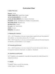 Curriculum vitae simples em português :: Curriculum Vitae