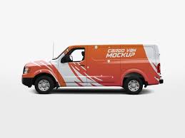 Cargo Van Mockup Free Psd Mockup Free Psd Free Mockup Cargo Van