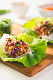 Thai food is known for its rich, nutty flavor and sometimes spicy kick. Vegetarian Thai Lettuce Wraps With Peanut Sauce