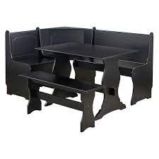 A breakfast nook offers an ideal setup for meals (and not just breakfast!) without the pressure and formality of the dining room table. Breakfast Nook 3 Piece Corner Dining Set Black Buy Online In United Arab Emirates At Desertcart Ae Productid 39500041