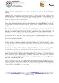 Personas que disfrutan de un espectáculo. Comunicado De Prensa Estreno Obra De Teatro By Malaga Acoge Issuu