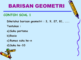 Cara mencari suku pertama barisan geometri. Barisan Deret Geometri Oleh Subianto Se M Si Ppt Download