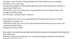 In the previous article, we spoke about how common items such as curd, coconut milk and hibiscus flowers and leaves can reduce hair loss and make filed under: Rice Water Home Remedy For Rapid Hair Growth Ready Made Top Content