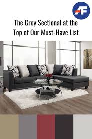 The Grey Sectional At The Top Of Our Must Have List American Freight Blog Grey Sectional Sectional Charcoal Sectional