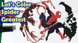 Spider man vs carnage android iphone desktop hd backgrounds wallpapers 1080p 4k 117815 hdwallpapers superman coloring pages spiderman. Spider Man Vs Venom Vs Carnage Coloring Pages Sailany Coloring Kids Youtube