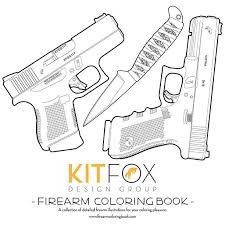 Shotgun pistol sniper gun weapon coloring pages. Kitfox Firearm Coloring Book Tactical Distributors