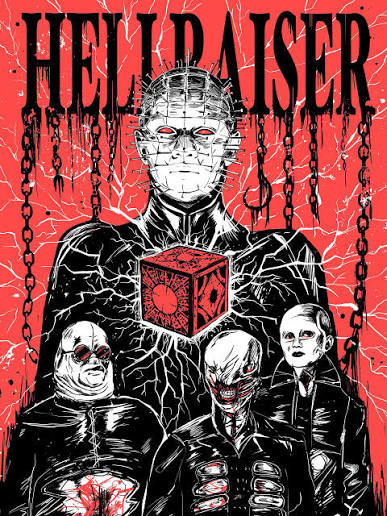 𝘸𝘦 𝘩𝘢𝘷𝘦 𝘴𝘶𝘤𝘩 𝘴𝘪𝘨𝘩𝘵𝘴 𝘵𝘰 𝘴𝘩𝘰𝘸 𝘺𝘰𝘶 // HELLRAISER  (1987). Will be putting a limited poster run of these up for pre-order in  the near future! . . . #hellraiser #Horror #posterart #clivebarker #pinhead  #horrorart