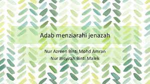 Bolehkah solat jenazah di tanah perkuburan? Agama T4 Adab Menziarahi Jenazah