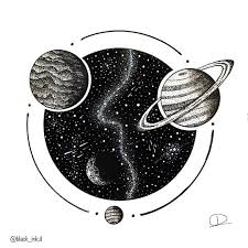 Art Illustration Blackwork Artist Ink Artwork Coffee Space Universe Star Copic Handdrawn Star Tattoos Tattoo Illustration Art