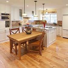 Make the look all the more cohesive by picking a wooden worktop to match the wood of the. Kitchen Island Extension Idea Design Ideas Pictures Remodel And Decor P Small Kitchen Tables Kitchen Island With Table Attached Kitchen Island Table Combo