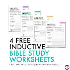 Check spelling or type a new query. 4 Free Inductive Bible Study Worksheets Inductive Bible Study Bible Study Worksheet Bible Study