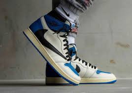 Travis scott/cactus jack air jordan 1 on feet review! Travis Scott Fragment Air Jordan 1 Military Blue Release Date Sbd