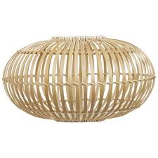 Rivièra maison heeft een ruim assortiment lampen en lampenkappen. Lampenkap Voor Hanglamp Van Bamboe D40 Abidjan Maisons Du Monde