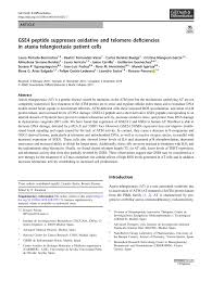 Pdf Gse4 Peptide Suppresses Oxidative And Telomere Deficiencies In Ataxia Telangiectasia Patient Cells
