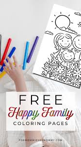 I love your coloring pages, but the family tree doesn't fit my modern family. Free Printable Happy Family Coloring Pages For Kids