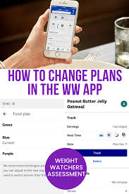 How To Change Your Weight Watchers Plan In The App