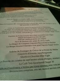 Le Menu Picture Of La Cuisine De Comptoir Poitiers Tripadvisor
