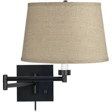 Shop blinds and shades you'll love! Barnes And Ivy Swing Arm Wall Lamp Espresso Plug In Light Fixture Fine Burlap Drum Shade For Bedroom Bedside Living Room Reading Target