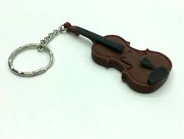 violin 3d keyring bag ideal