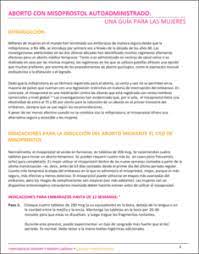 Aborto Con Misoprostol Autoadministrado Una Guia Para Las Mujeres International Women S Health Coalition