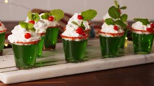 Mistletoe Shots Recipe Jell O Christmas Treats Christmas Drinks