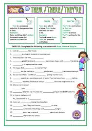 Their There They Re English Esl Worksheets In 2020 Homeschool Writing Teaching Writing Classroom Writing