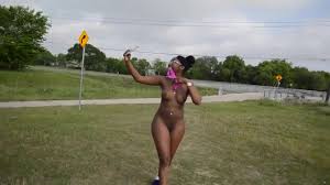 Ebony Exhibitionist Taking A Stroll In Public - Porn - EroMe