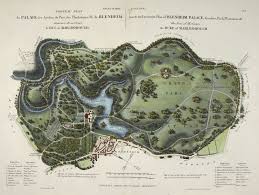 Blenheim Palace Park And Gardens In 1835 Blenheim Blenheim Palace Grand Landscape