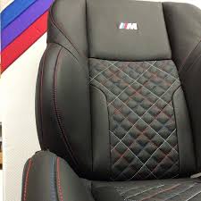 Bmw M3 E36 Black And Red And Blue Grey Interior Diamond Stitch