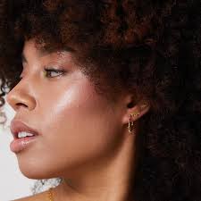 Elsie Bobble Gold Hoop Earrings