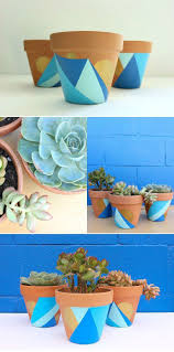 Blumentopf Bemalen Balkon Und Garten Kreativ Gestalten 30 Deko Vorlagen Blumentopfe Streichen Topfblumen Sukkulente Topfe