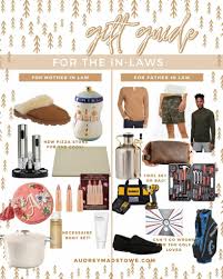 It's a classic gift that's just right for pretty much any guy. What To Gift Your In Laws Gift Guide Audrey Madison Stowe