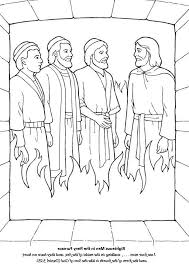 Shadrach Meshach And Abednego Coloring Page Sekolah Minggu Sekolah Minggu