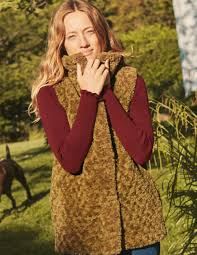 Thick, brown hair of a near eastern monstrosity known as the camel. Haddon Faux Fur Vest Camel Boden Us