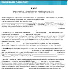 Basic Rental Agreement Fillable Rental Agreement Templates Room Rental Agreement Lease Agreement